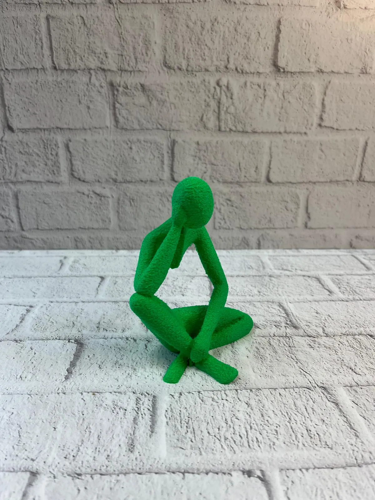 Minimal İnsan Figürü Biblo Yeşil Ev ve Ofis Dekoru