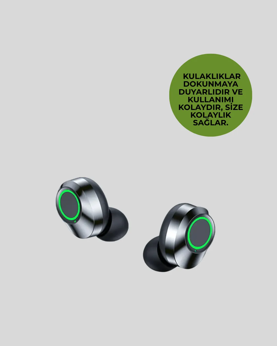 Metal Kasa Bluetooth Kulak İçi Kulaklık – Net Çağrı, Güçlü Bağlantı