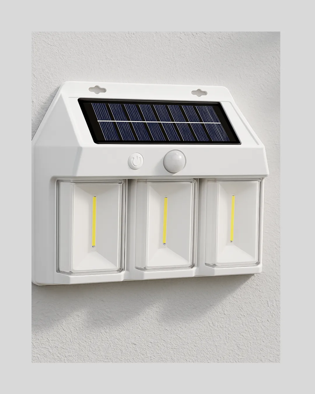 Suya Dayanıklı Solar Duvar Lambası – Akıllı Gece Sensörlü Işık