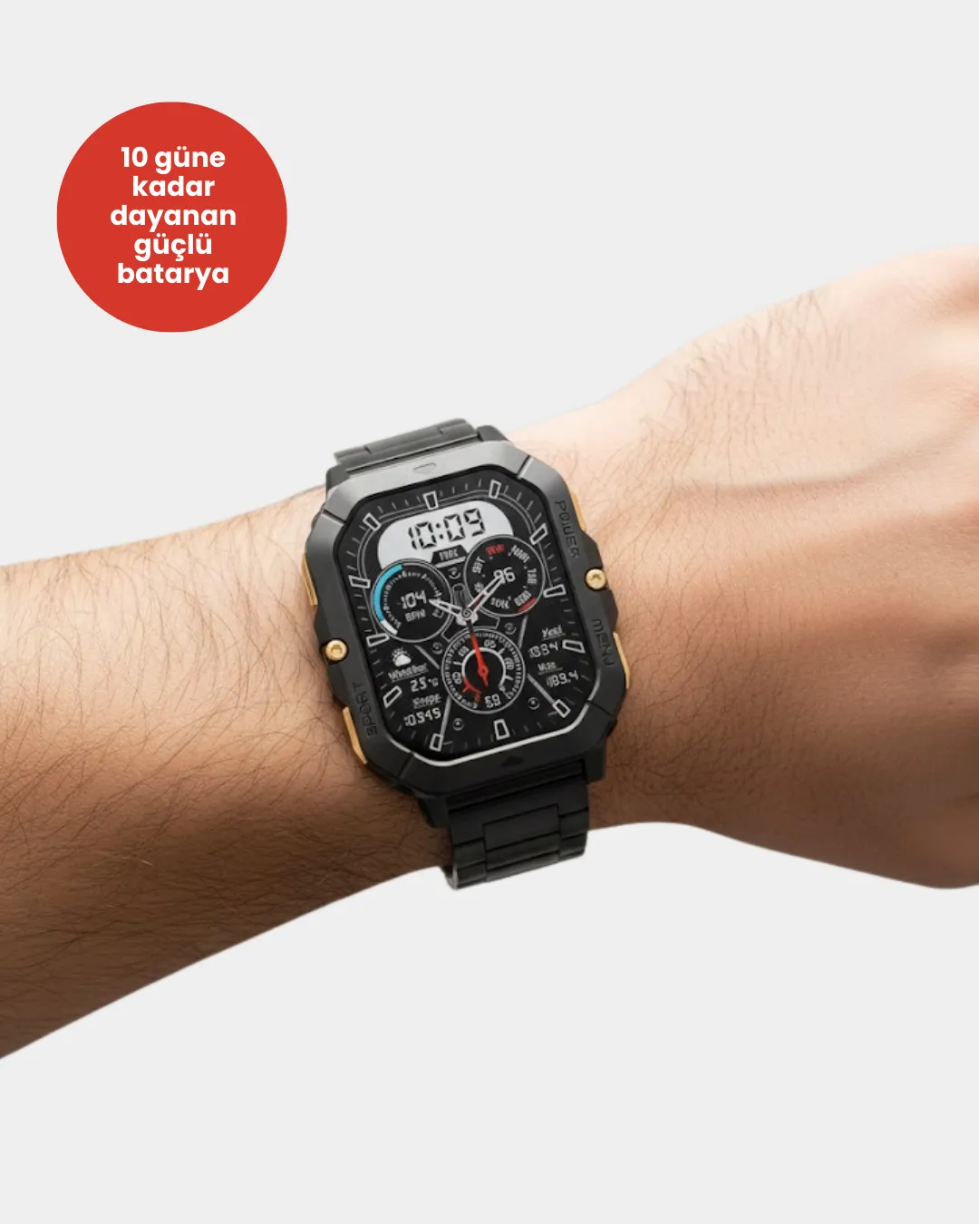 Şık ve Hafif Akıllı Saat Spor ve Günlük Kullanım