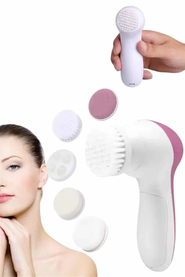 Cilt Temizleme ve Masaj Aleti 5 Başlıklı Akne ve Sivilce Önleyici