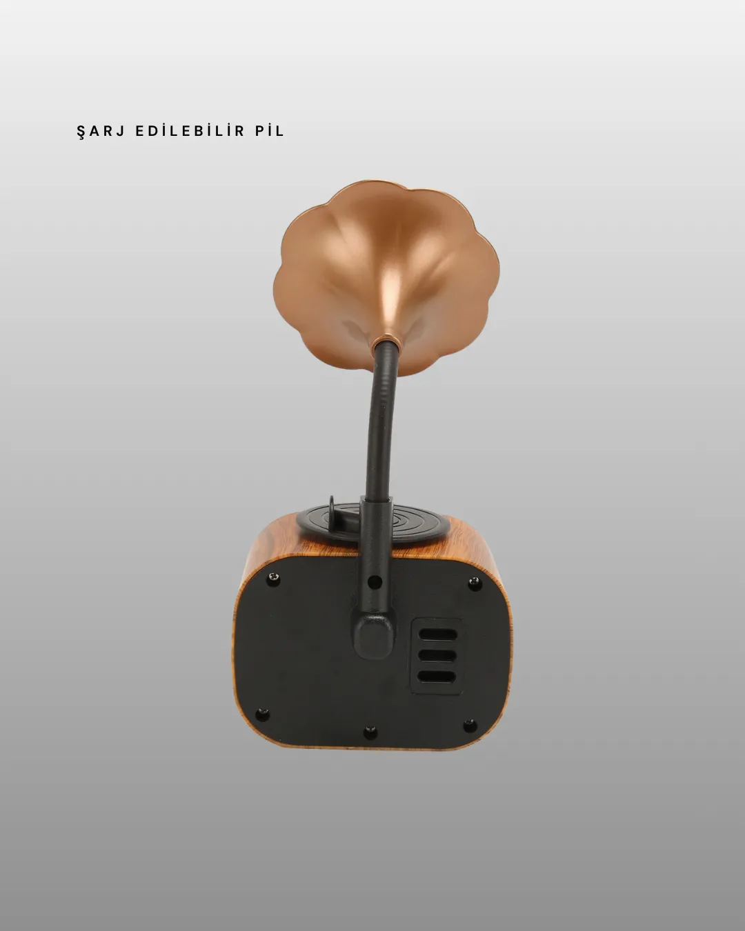 Şarjlı Mini Retro Radyo Bluetooth Hoparlör Çoklu Bağlantı Seçenekli