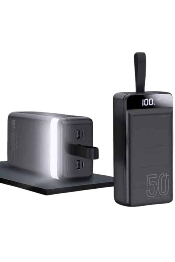 Powerbank 50.000 Mah Dijital Göstergeli Taşınabilir 4 Portlu Hızlı Powerbank