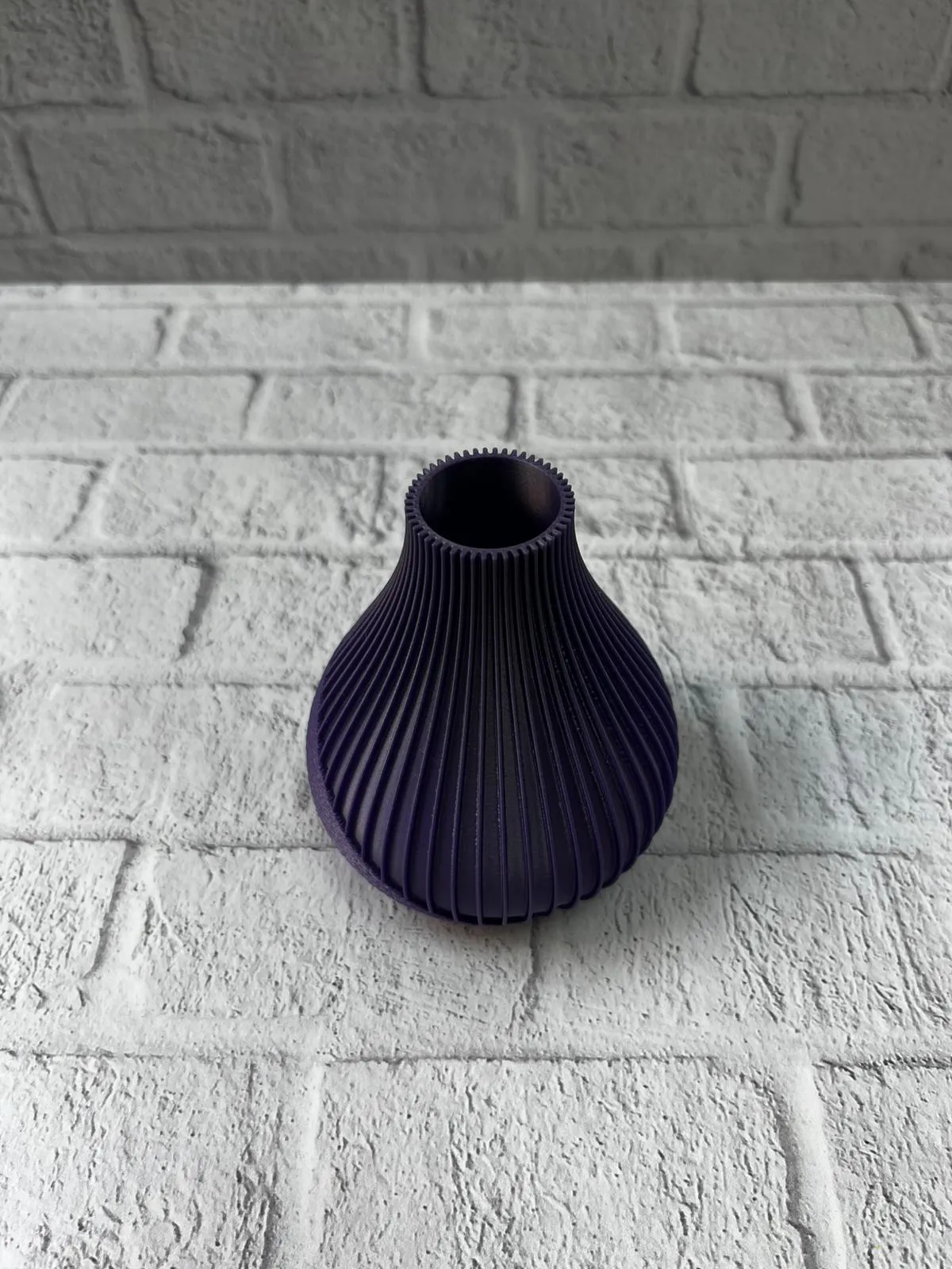 MOR VAZO ÇİZGİLİ