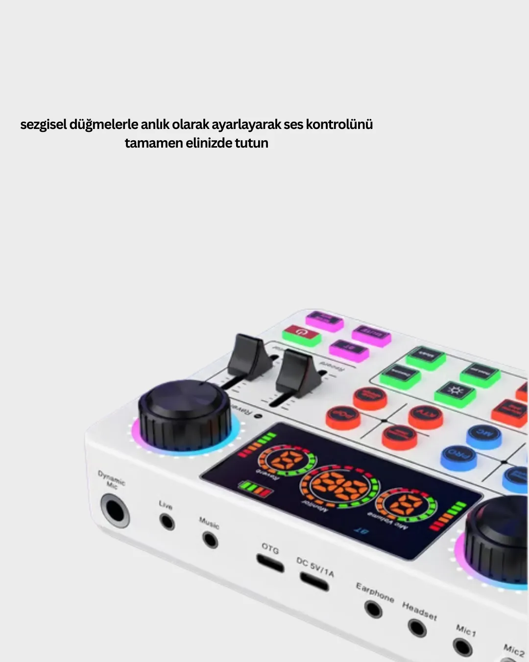 Gürültü Engelleme Özellikli Canlı Yayın Ses Kartı