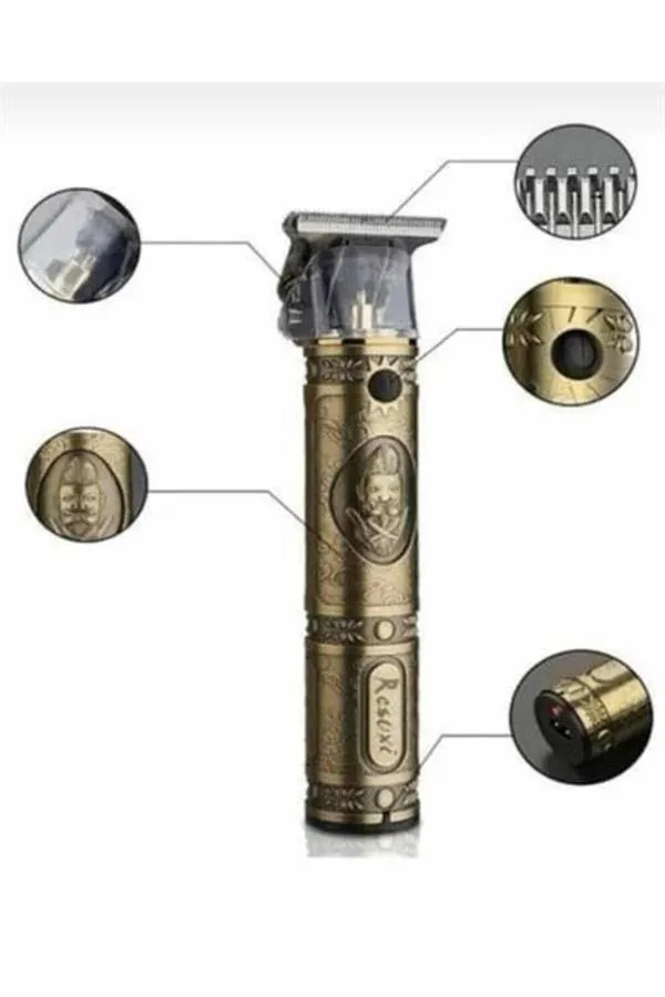 Tıraş Makinesi Şarjlı Çizik Tıraş Paslanmaz Çelik Bıçaklı 4 Taraklı