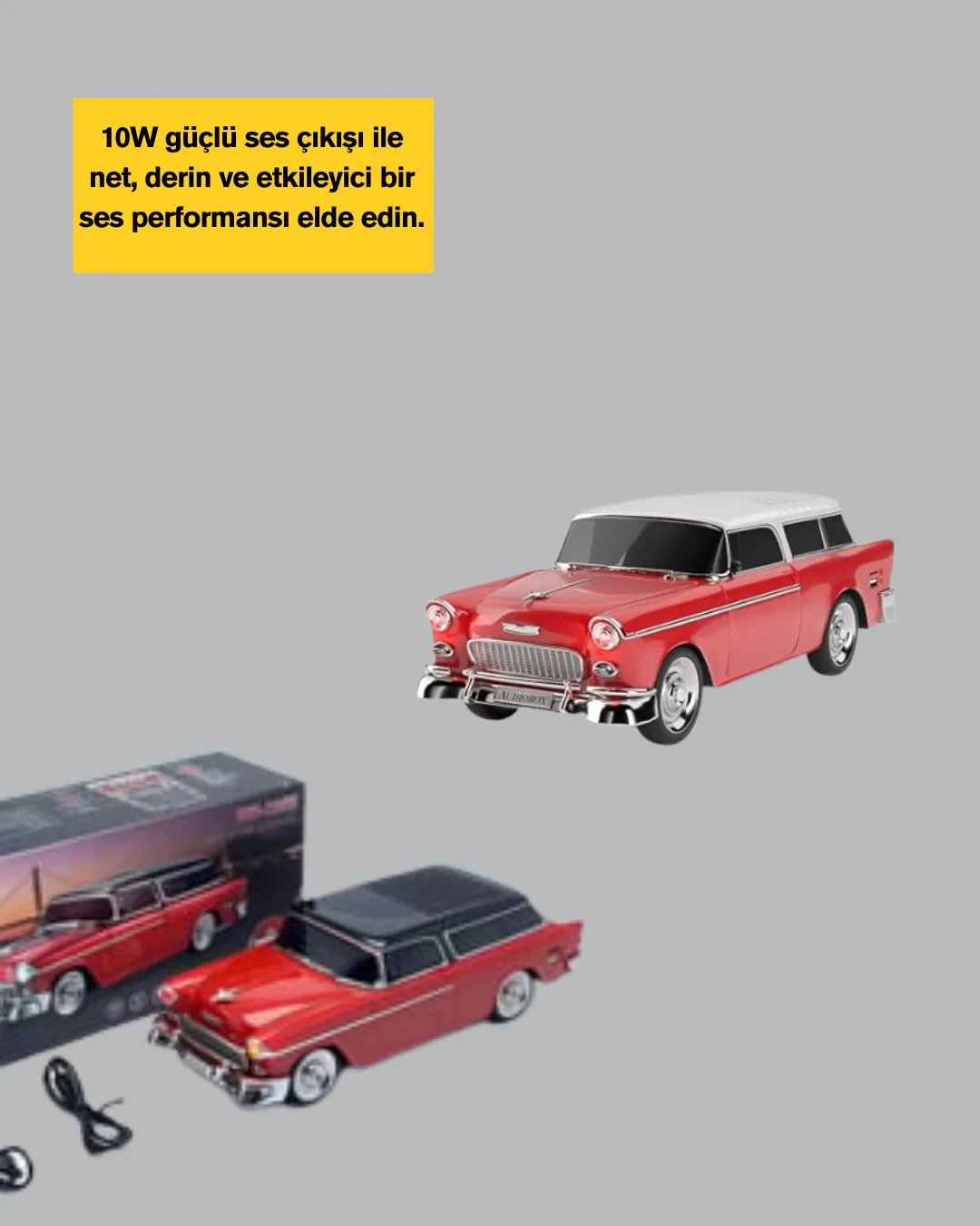 LED Farlı 10W Güçlü Ses Çıkışlı Bluetooth Hoparlör