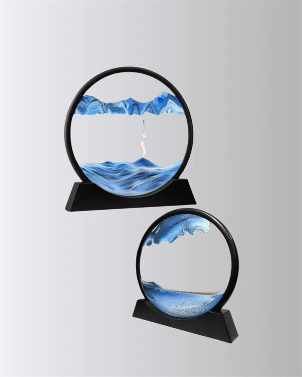 Zihin Açıcı Kum Manzarası – 3D Dinamik Kum Tablosu, Dekoratif, Dönüştükçe Yenilenen Sakinleştirici Sanat Eseri