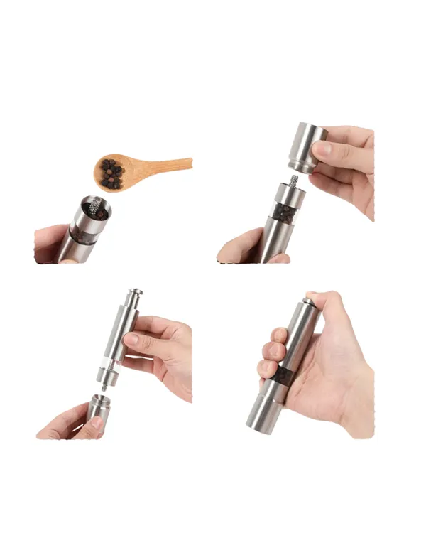 Orta Boy Kararbiber ve Tuz Öğütücü – Kolay Kullanım, Şık Tasarım