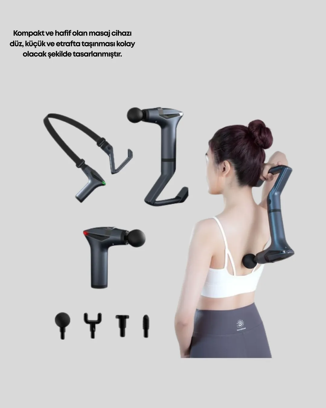 Titreşimli Şarjlı Masaj Aleti 3in1 Fonksiyonel Çok Amaçlı Model