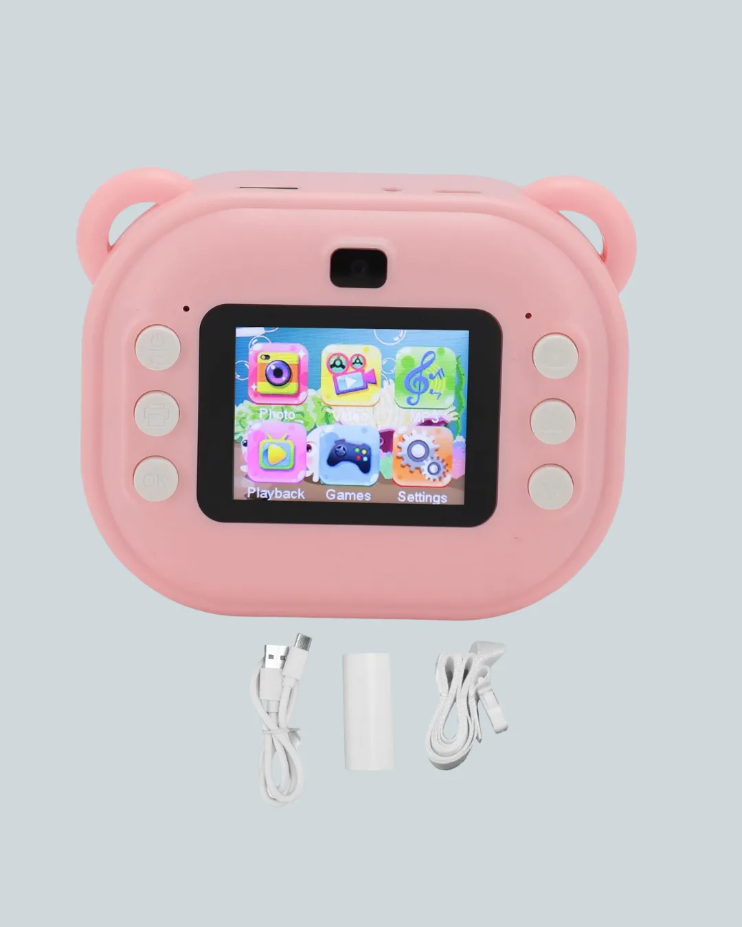 Çocuklar İçin Şipşak Yazıcı Kamera 24MP HD Çift Lensli Termal Baskılı