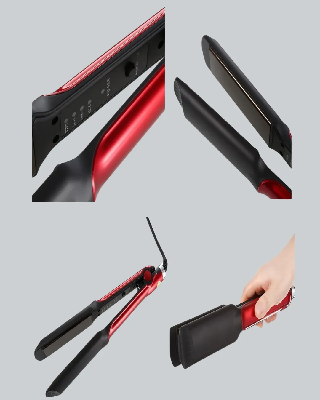 Profesyonel Saç Düzleştirici – 360° Döner Kablo ve Kompakt Tasarım