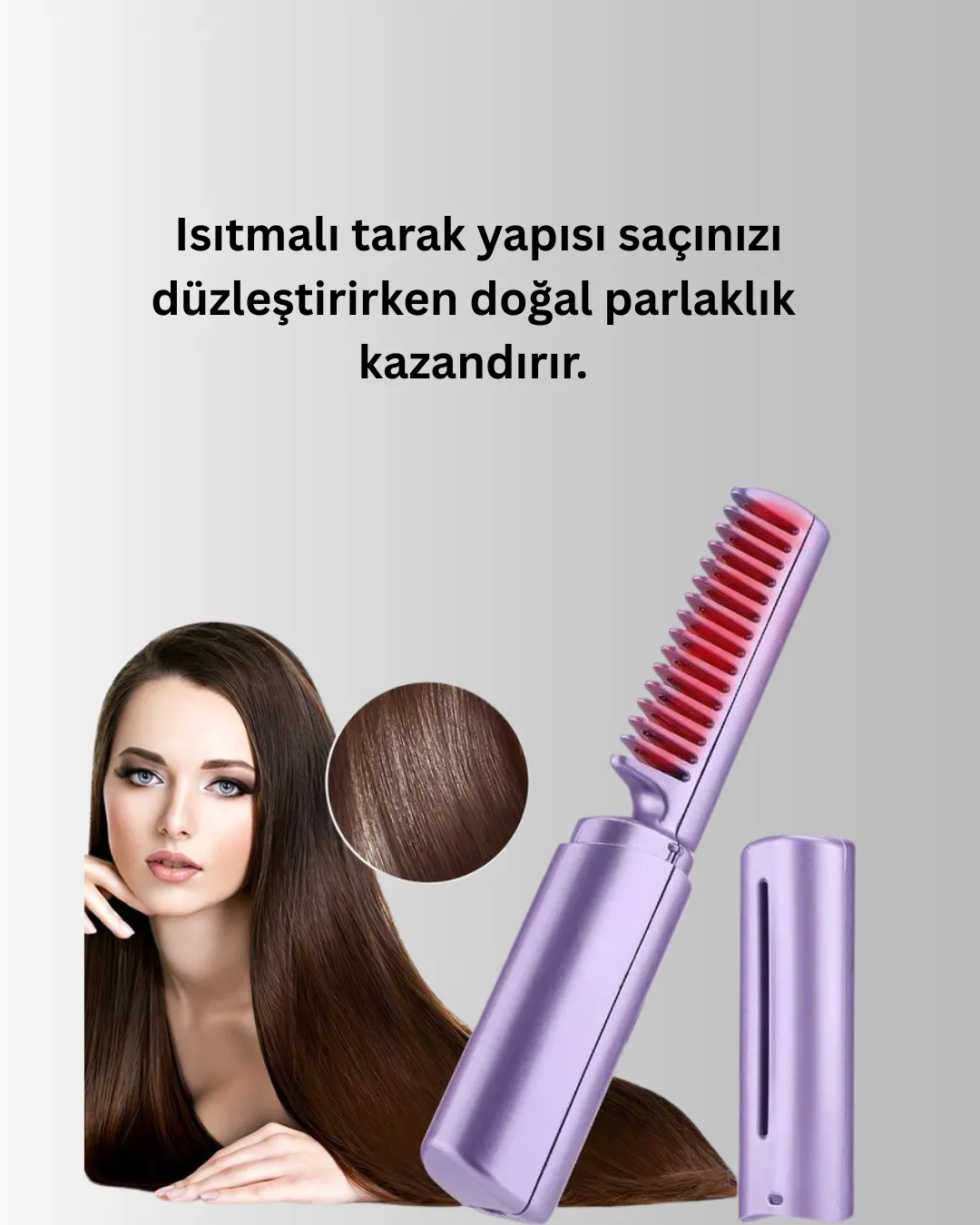 Şarjlı Saç Düzleştirici Tarak