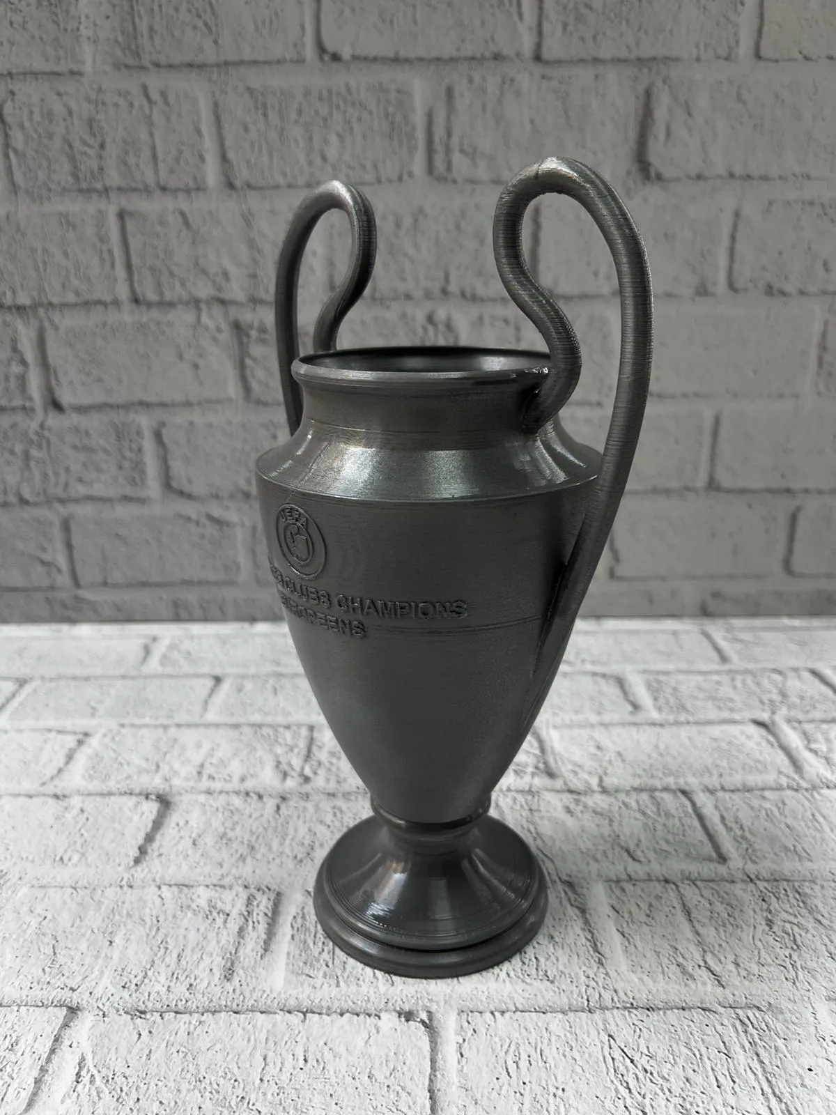 Füme Kupa 25cm UEFA Model Dekoratif Ödül Biblosu