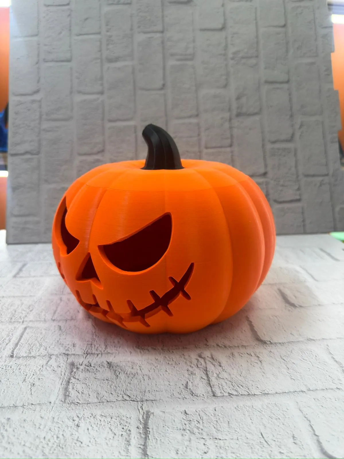 Kapaklı Balkabağı Dekor Kutusu 21×15 cm Halloween Temalı Saklama