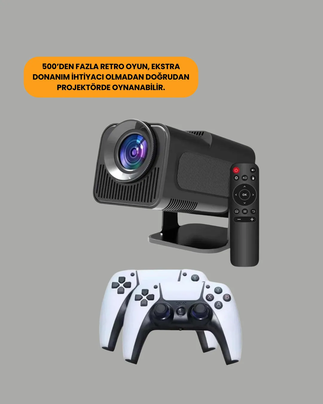 WiFi6 ve Bluetooth 5.4 Destekli LED Projektör - HCS350pro