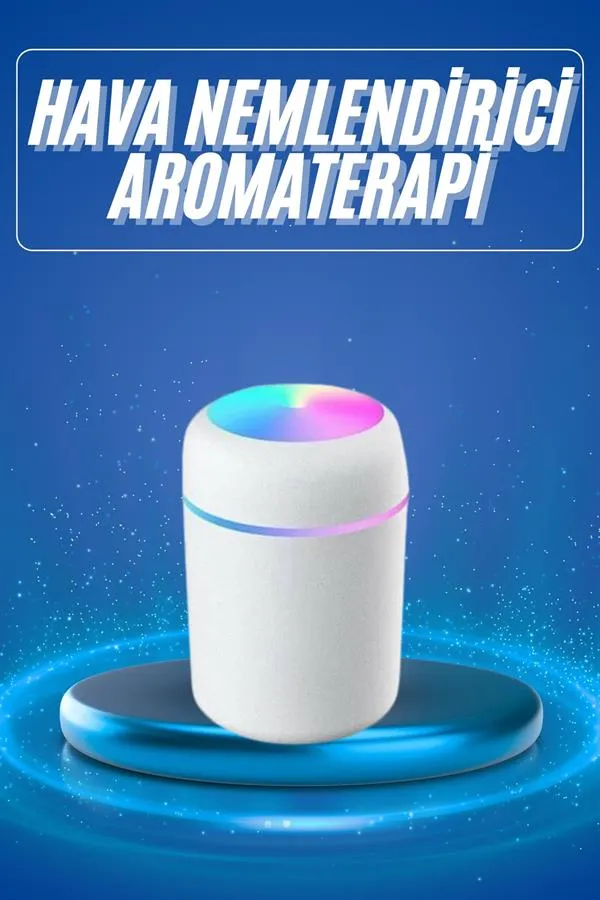 Rgb Işıklı Ulrasonik Ledli Hava Nemlendirici Buhar Makinesi Buhardanlık