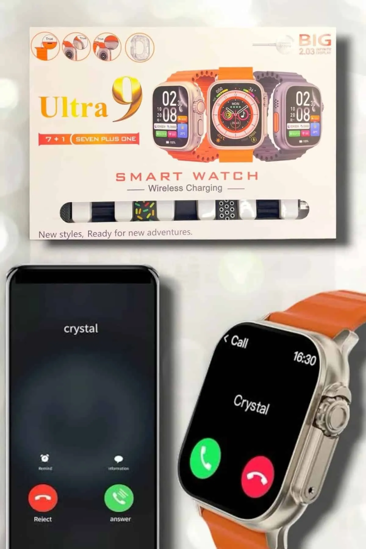 Akıllı Saat Bluetooth Bağlantılı 2.09 İnç HD Ekran ve Çok Yönlü Sağlık Takibi