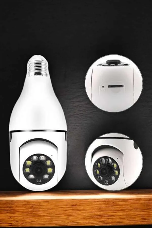 Güvenlik Kamerası Wifi Kamera Duylu Ev Kamerası Wifi Bağlantılı Dönebilen