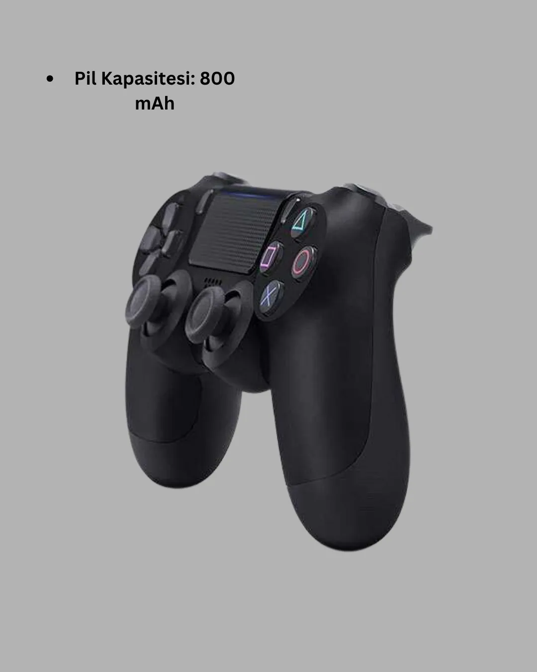 PS4 Uyumlu Kablosuz Oyun Kolu – Titreşimli, Şarjlı ve Ergonomik