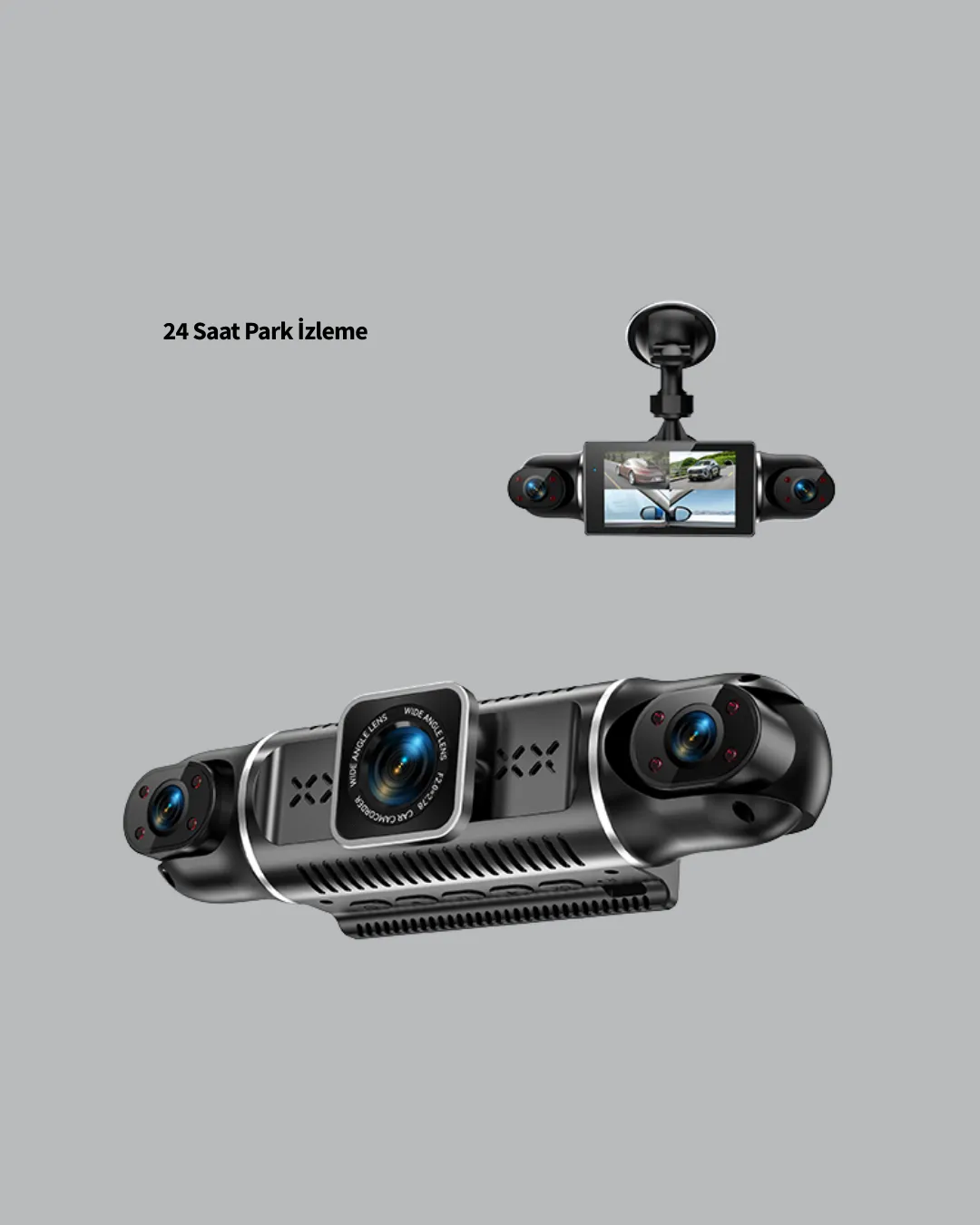 4 Kameralı Araç İçi Kamera 1080P GPS Takip WiFi Gece Görüşlü