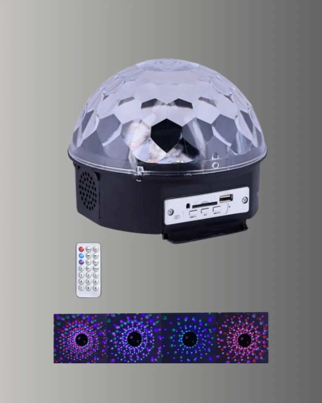 Uzaktan Kumandalı RGB LED Disko Topu Bluetooth Hoparlörlü