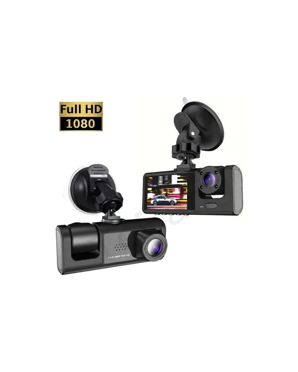 1. 3 Kameralı Full HD Araç Kamerası – Ön, İç ve Arka Görüş ile %100 Kapsama
