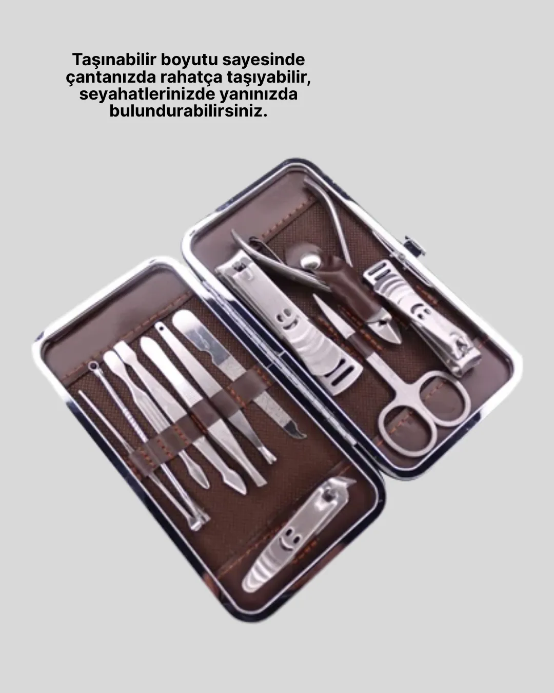 Şık ve Dayanıklı Çok Amaçlı Kişisel 12 Bakım Seti