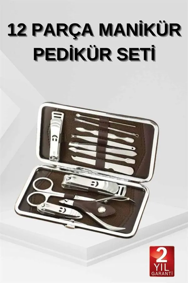 12 Parça El Ayak Temizleme Pense Kir Temizleme Aparatı Kaş Cımbızı