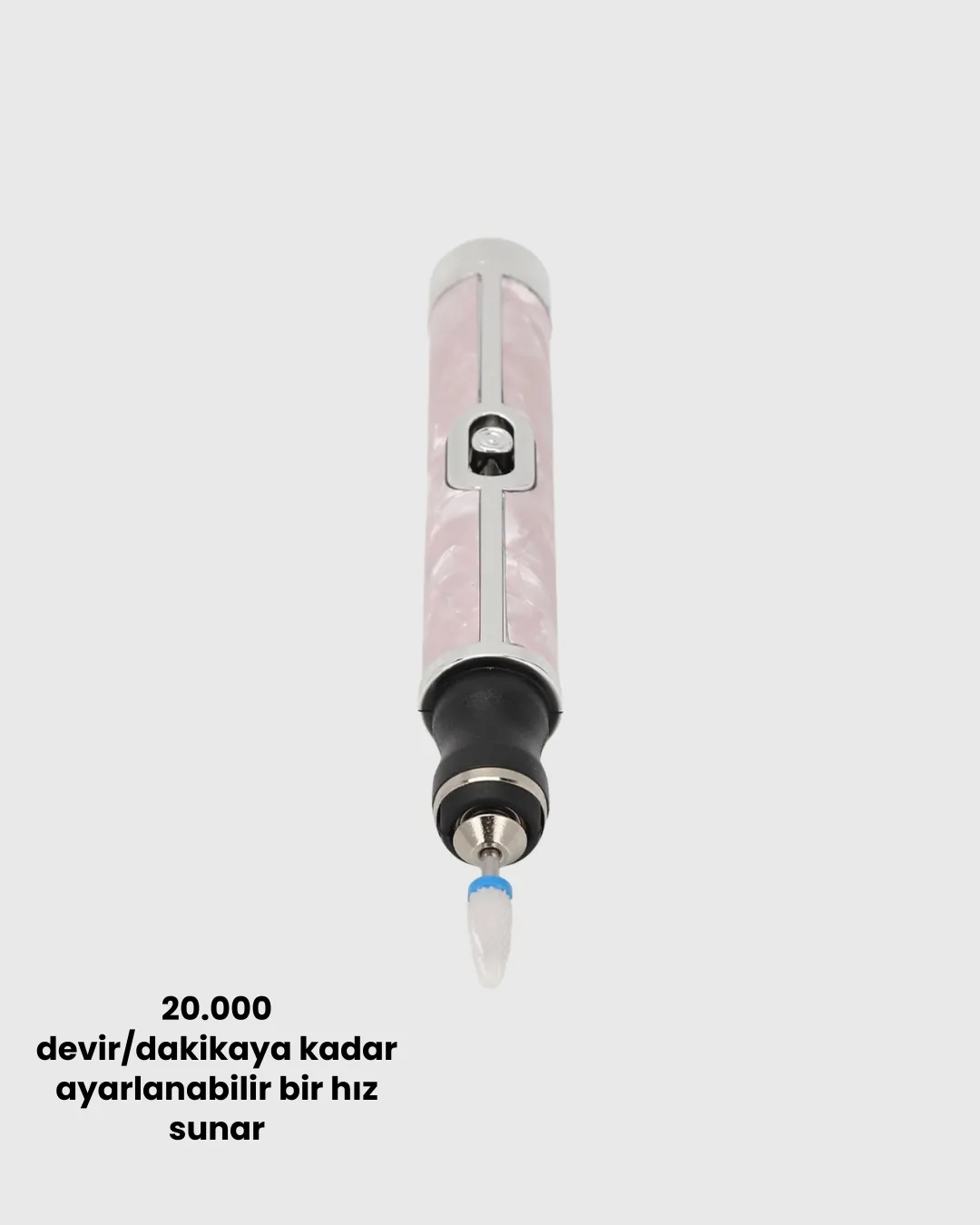 Ergonomik Saplı 20.000 RPM Hız Kontrollü Manikür Pedikür Makinesi