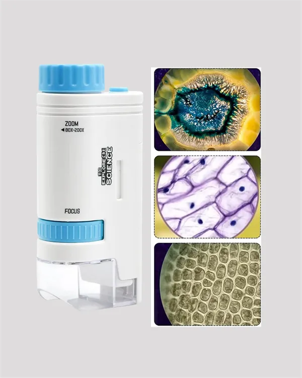 PMMA Optik Lensli Kompakt Taşınabilir Mikroskop