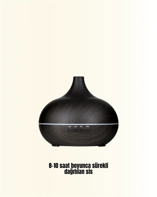 550 ml Kapasiteli Ultrasonik Difüzör – Yağsız Nemlendirici Kullanımıyla Uyumlu