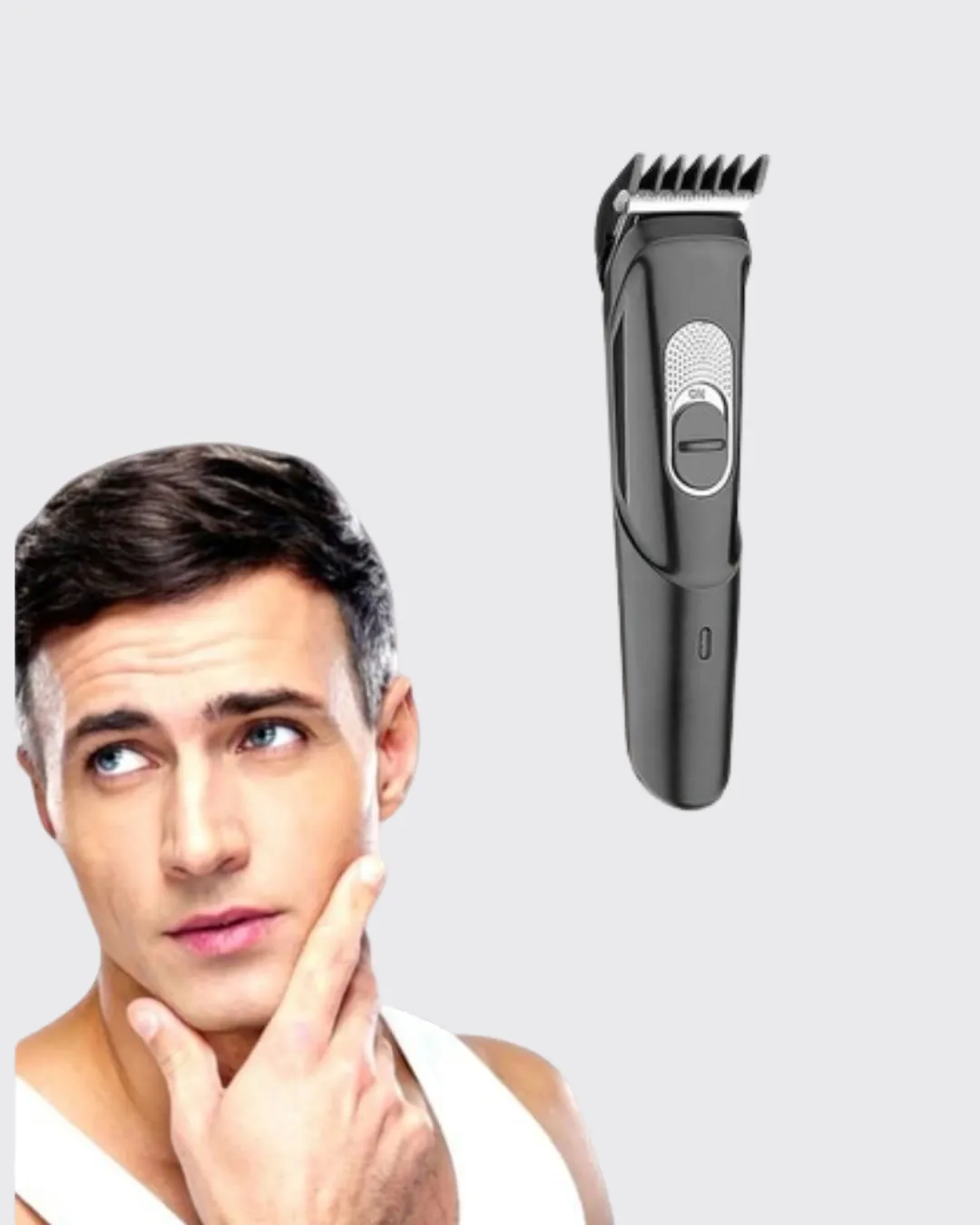 Taşınabilir Şarjlı Saç Sakal Tıraş Makinesi – 3 Taraklı, Sessiz ve Ergonomik