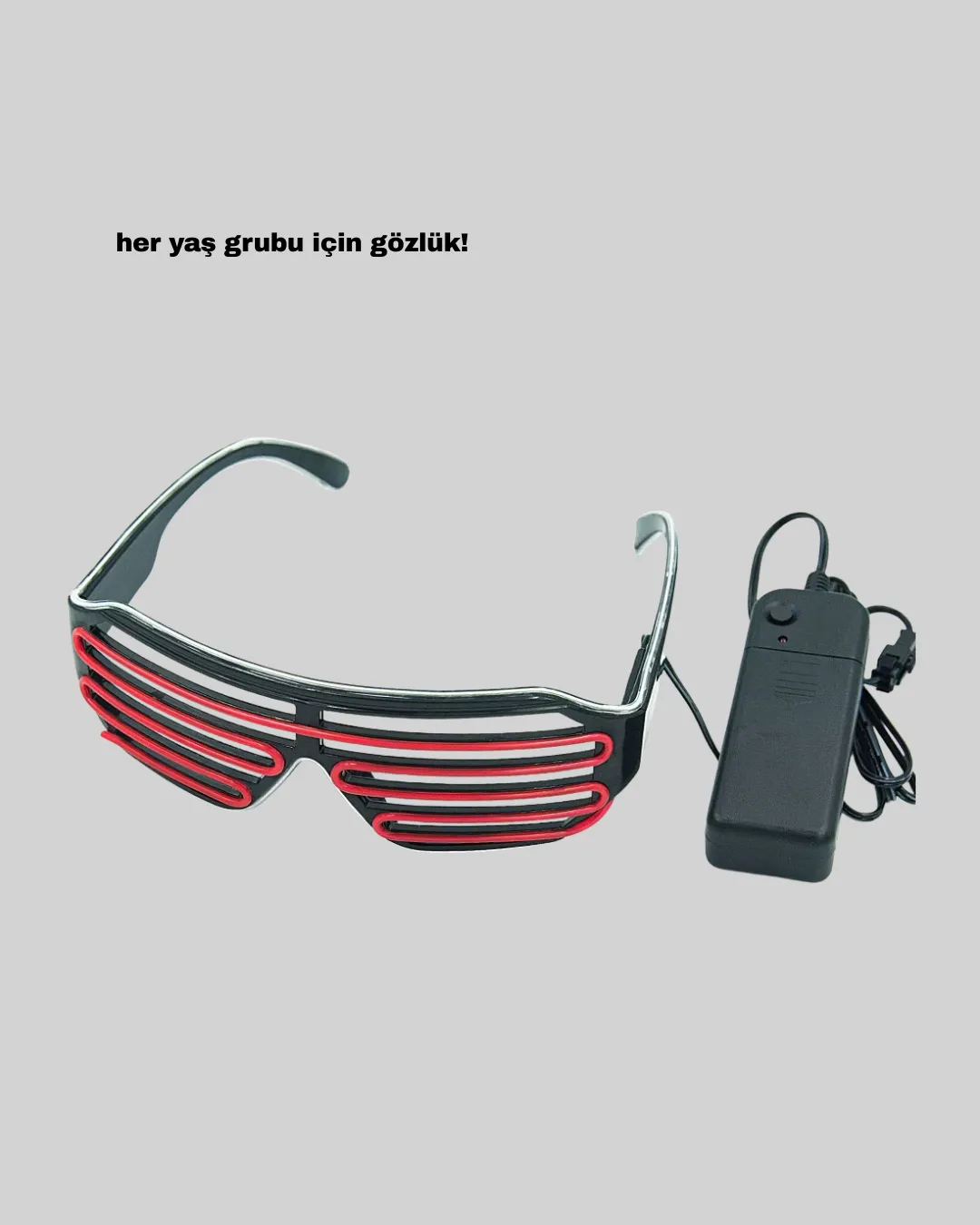 Parti ve Festival Aksesuarı LED Işıklı Gözlük