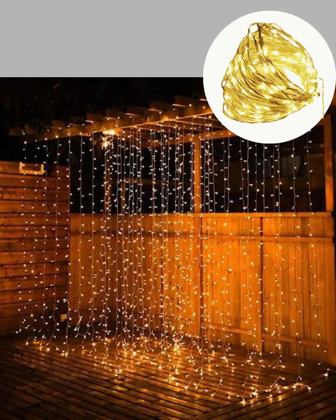 3x3 Perde LED Işık Şelale Model Özel Gün Dekoratif Aydınlatma