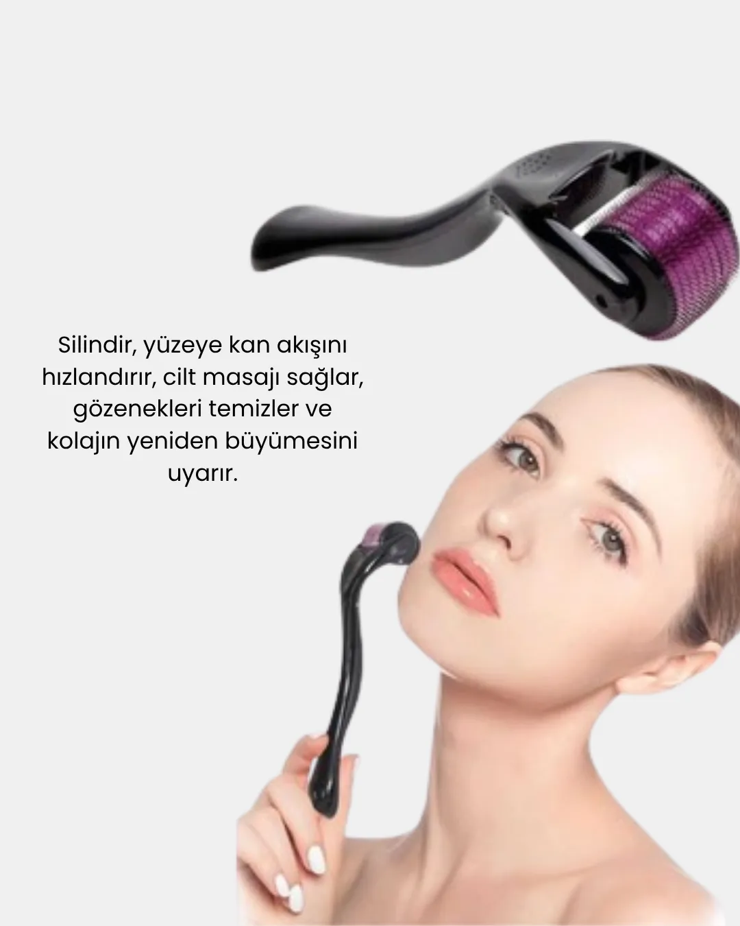 Derma Roller Titanyum İğneli Cilt Yenileyici – Akne ve Kırışıklık Karşıtı