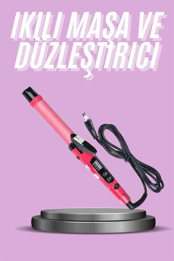Saç Düzleştirici Ve Maşa İkili Saç Şekillendirici Tüm Saç Tiplerine Uygun