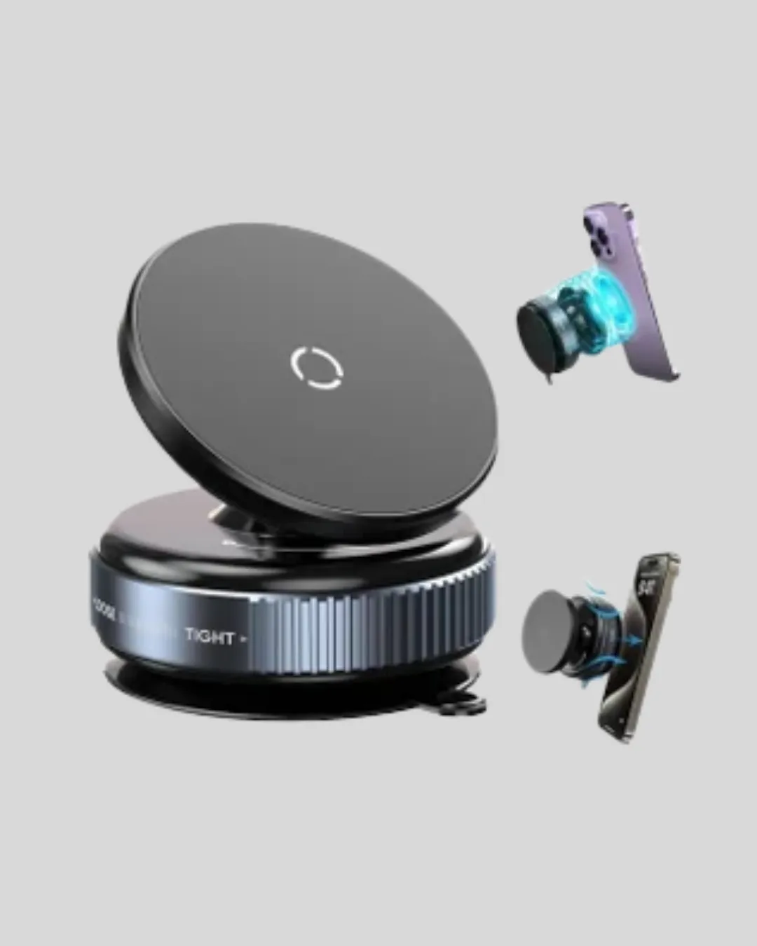 Vakum Adsorpsiyonlu Manyetik Telefon Tutucu Güçlü N52 360° Evrensel Uyumluluk