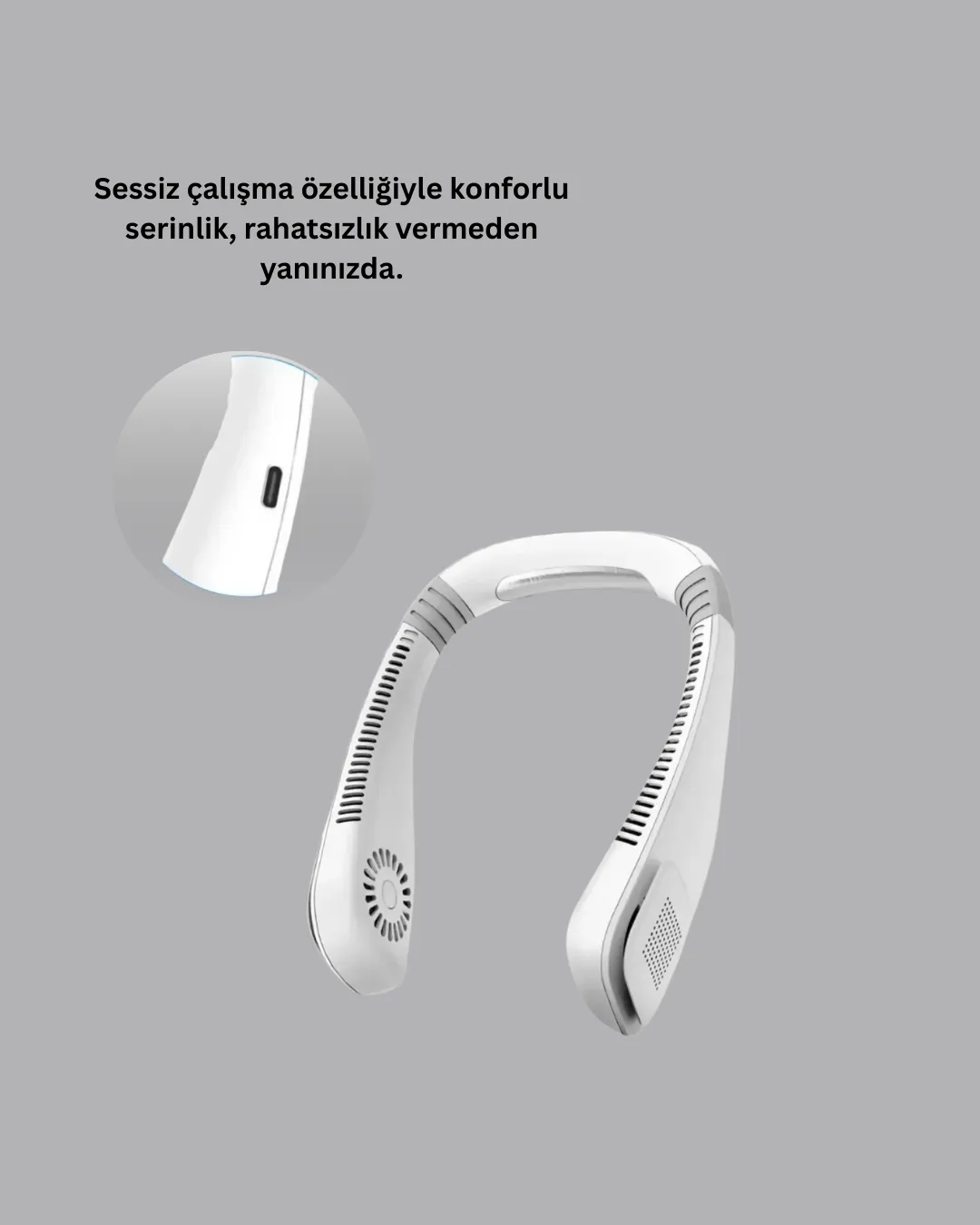 Uzun Ömürlü Bataryalı 9-18 Saat Kullanımlı Boyun Fanı