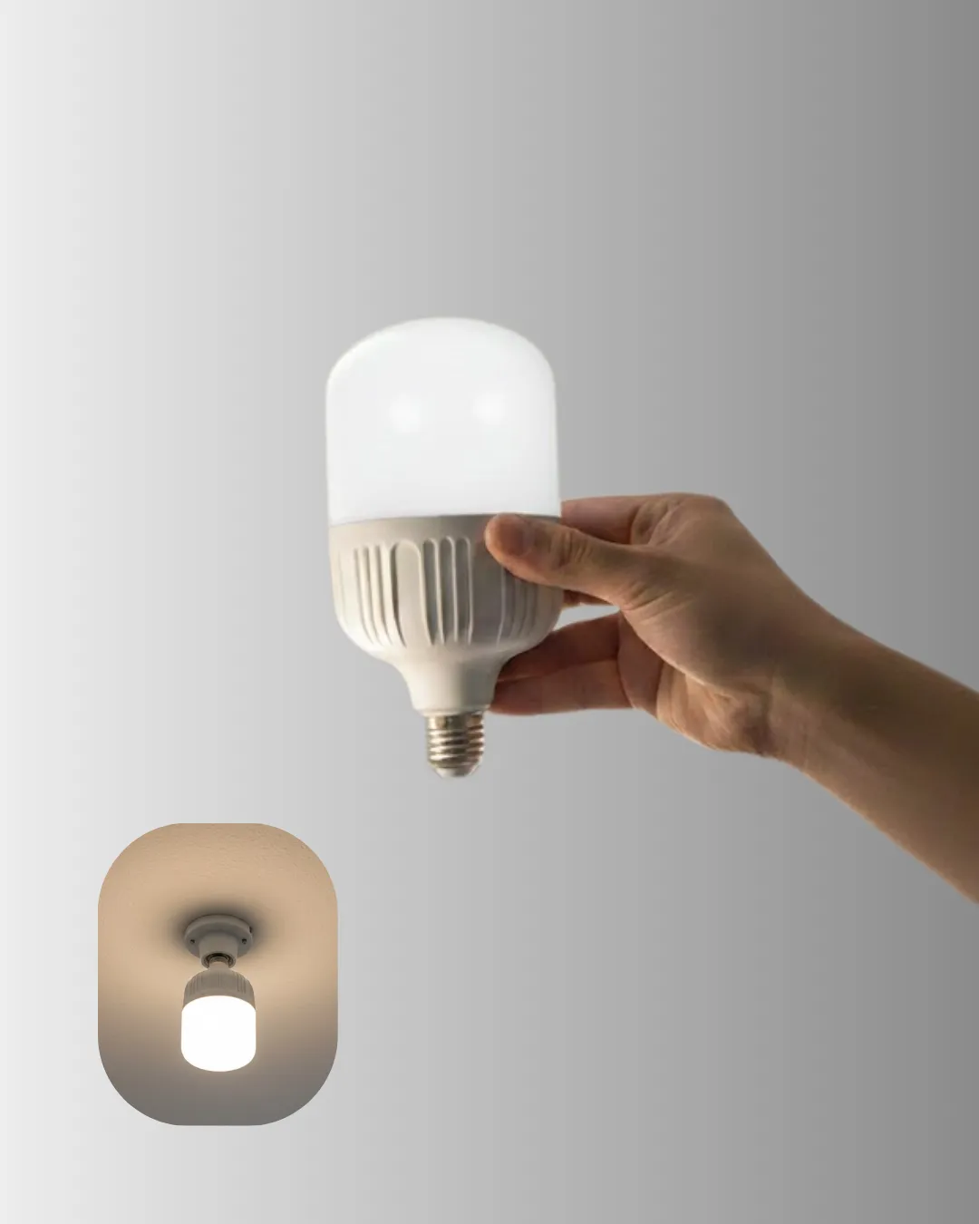 Elektrik Kesintileri İçin Şarjlı LED Ampul 30W E27 Beyaz Işık