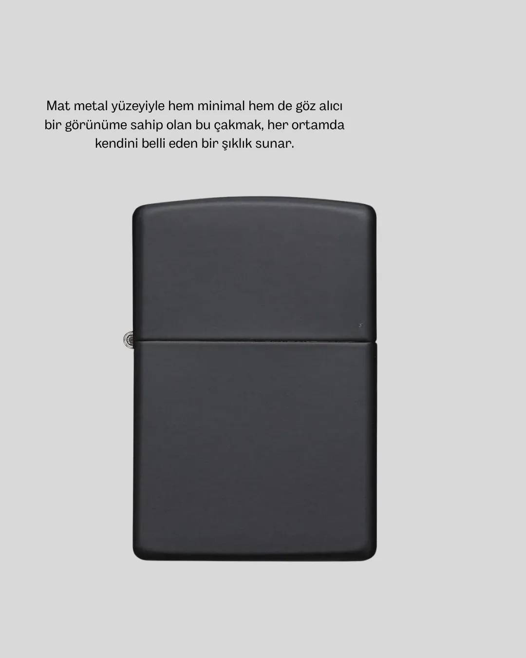 Ergonomik Metal Çakmak Mat Kaplamalı ve Şık Tasarımlı Aksesuar