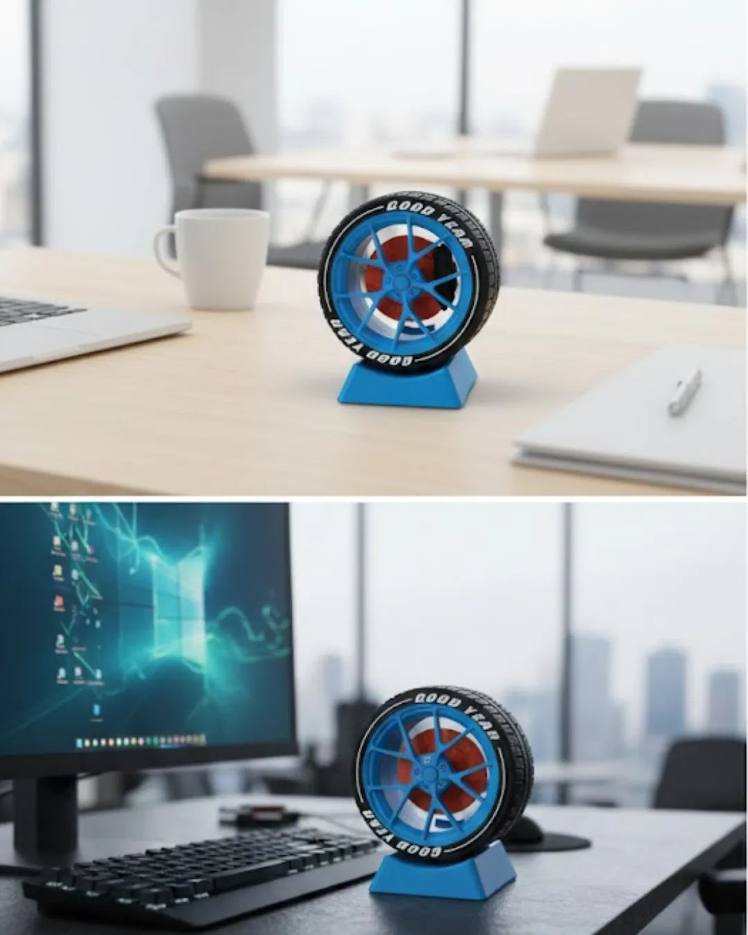 Jant Tasarımlı Ofis Dekoru Masa Üstü Dekoratif Aksesuar