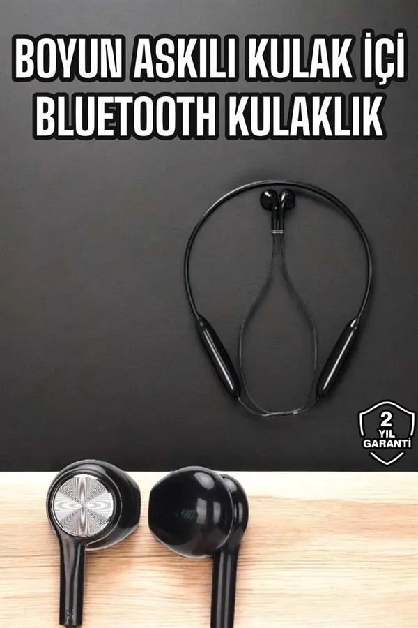 Kablolu Boyun Askılı Dijital Göstergeli Bluetooth Kulaklığı 60 Saat