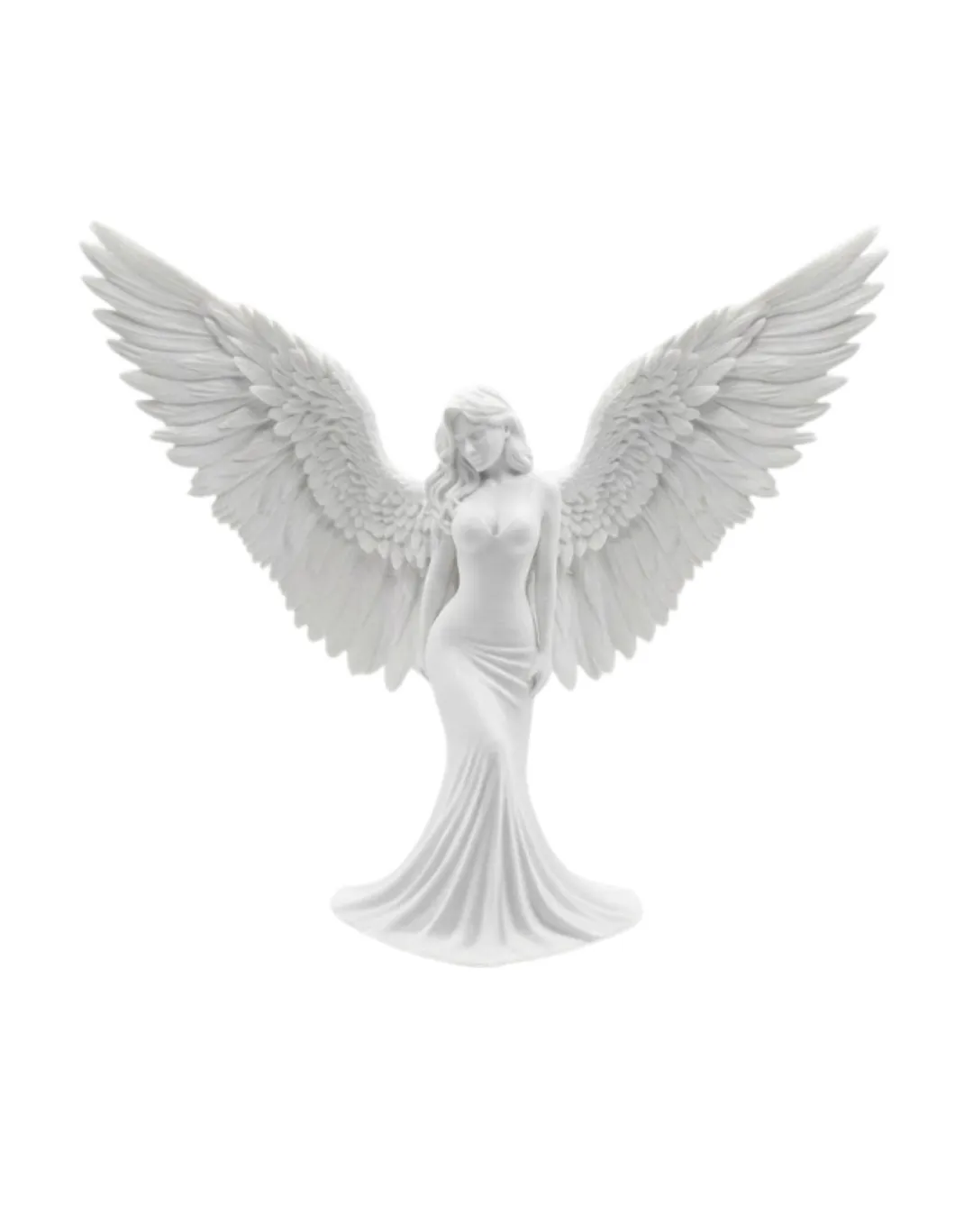 Dekoratif Melek İnsan Figürlü 3D Heykel Biblo Modern Ev Dekoru