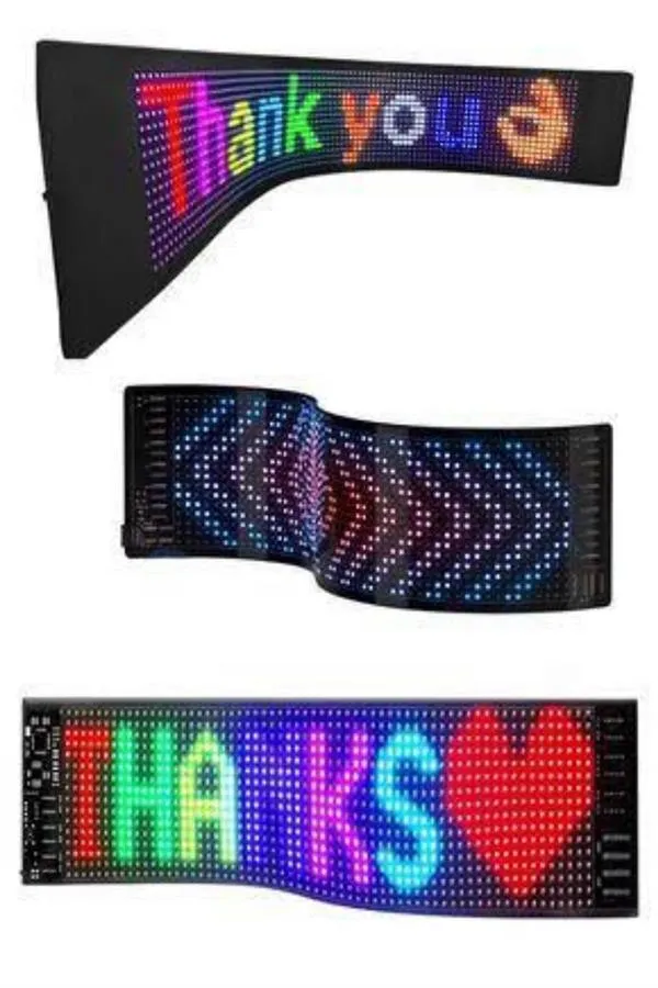 Digital Araba Yazısı Ekran Matrix En Büyük Boy Matrix LED Panel 19*96 pıxel