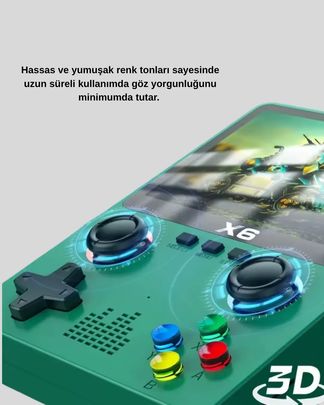 Retro Taşınabilir Konsol 3.5 IPS Ekran Ergonomik Çift LR Kontrollü