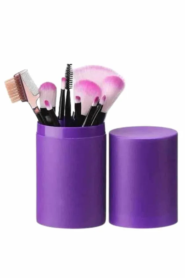 12 Parça Profesyonel Makyaj Fırçası Far Fırçası Allık Fırçası Yumuşak Kıllı