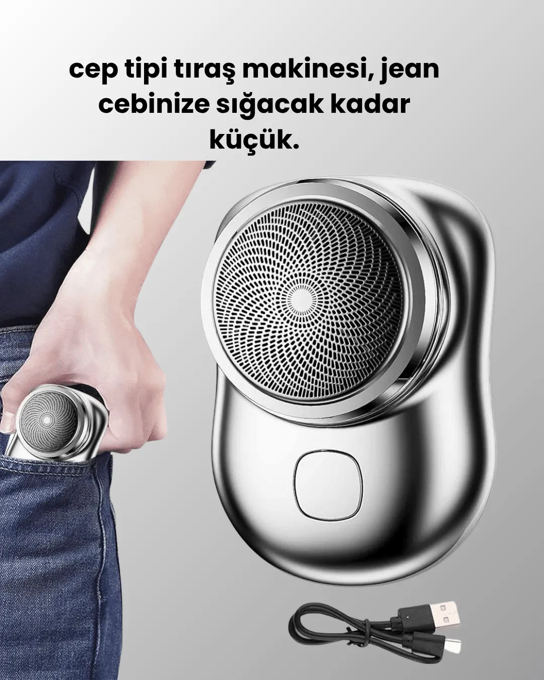 Komple Vücut İçin Taşınabilir Elektrikli Tıraş Cihazı