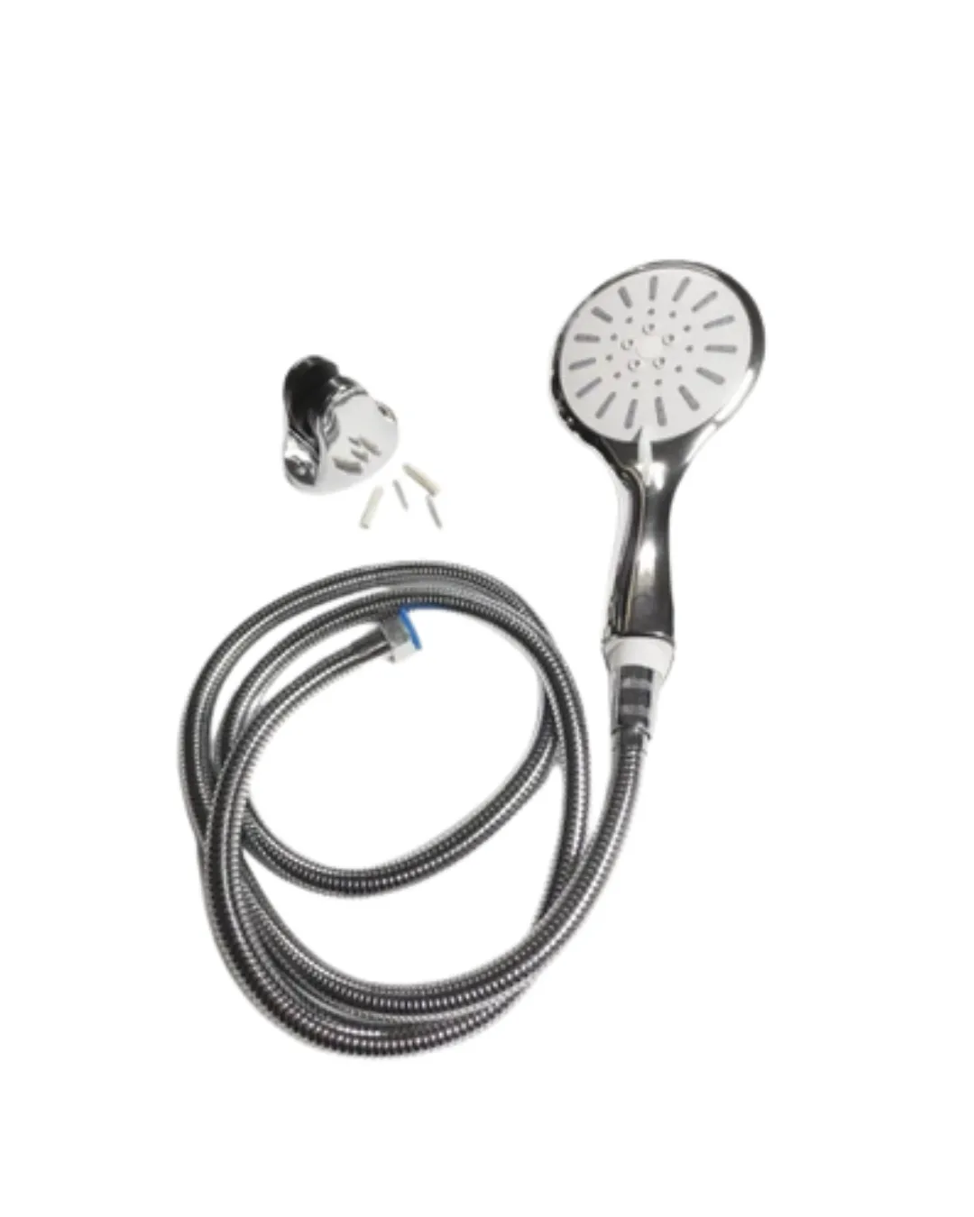 Spiral Hortumlu 4 Kademeli Krem El Duşu Başlığı Banyo Duş Seti