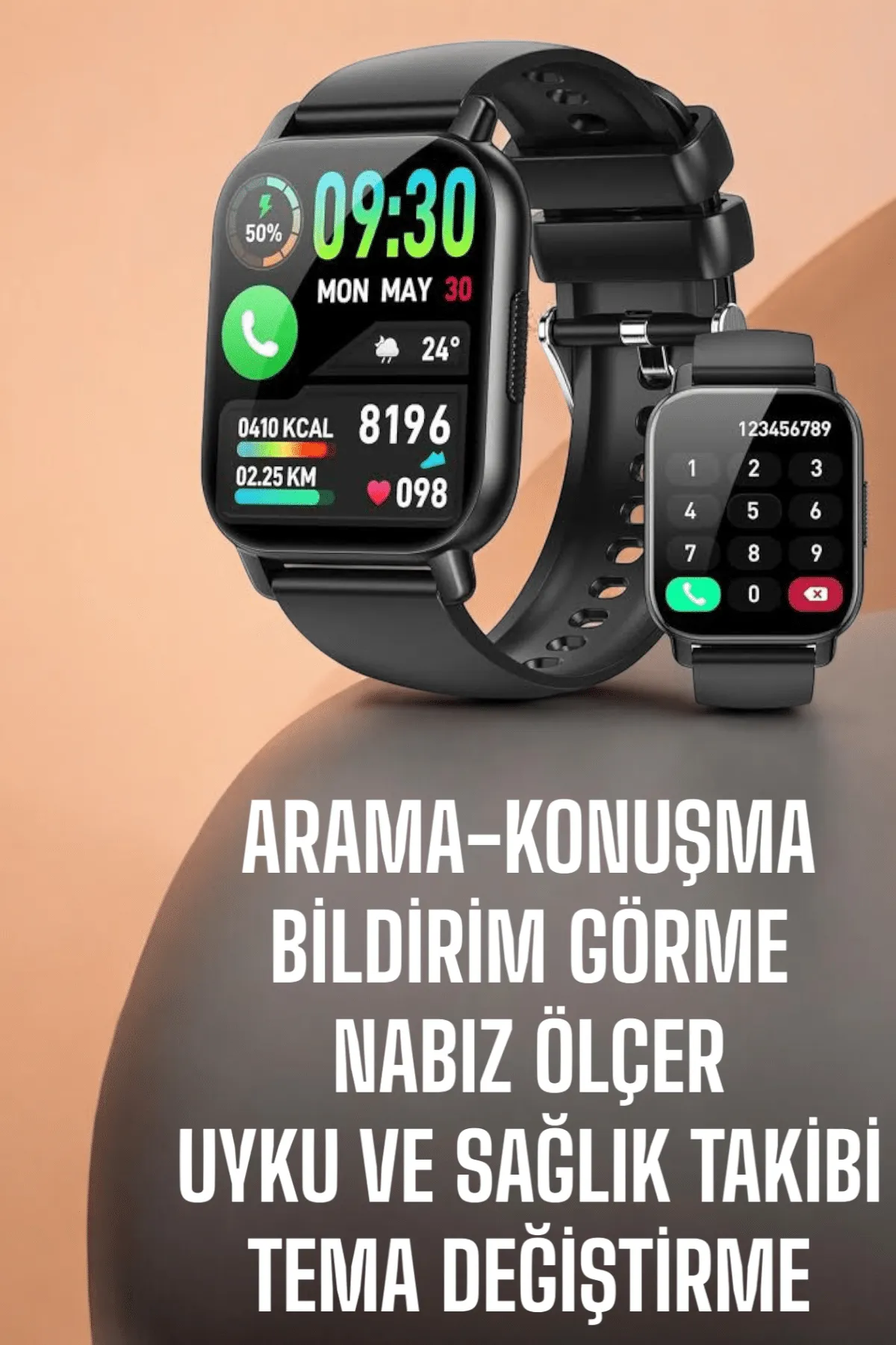 Yeni Nesil Akıllı Saat Arama Bildirimleri, Uyku & Kalp Atış Takibi